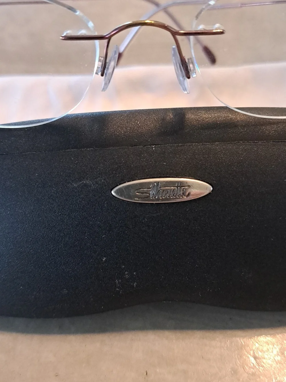 Silhouette 7395 17-49 Titanium rimless eyeglasses. Rose/gold. New Condition. - Picture 2 of 9